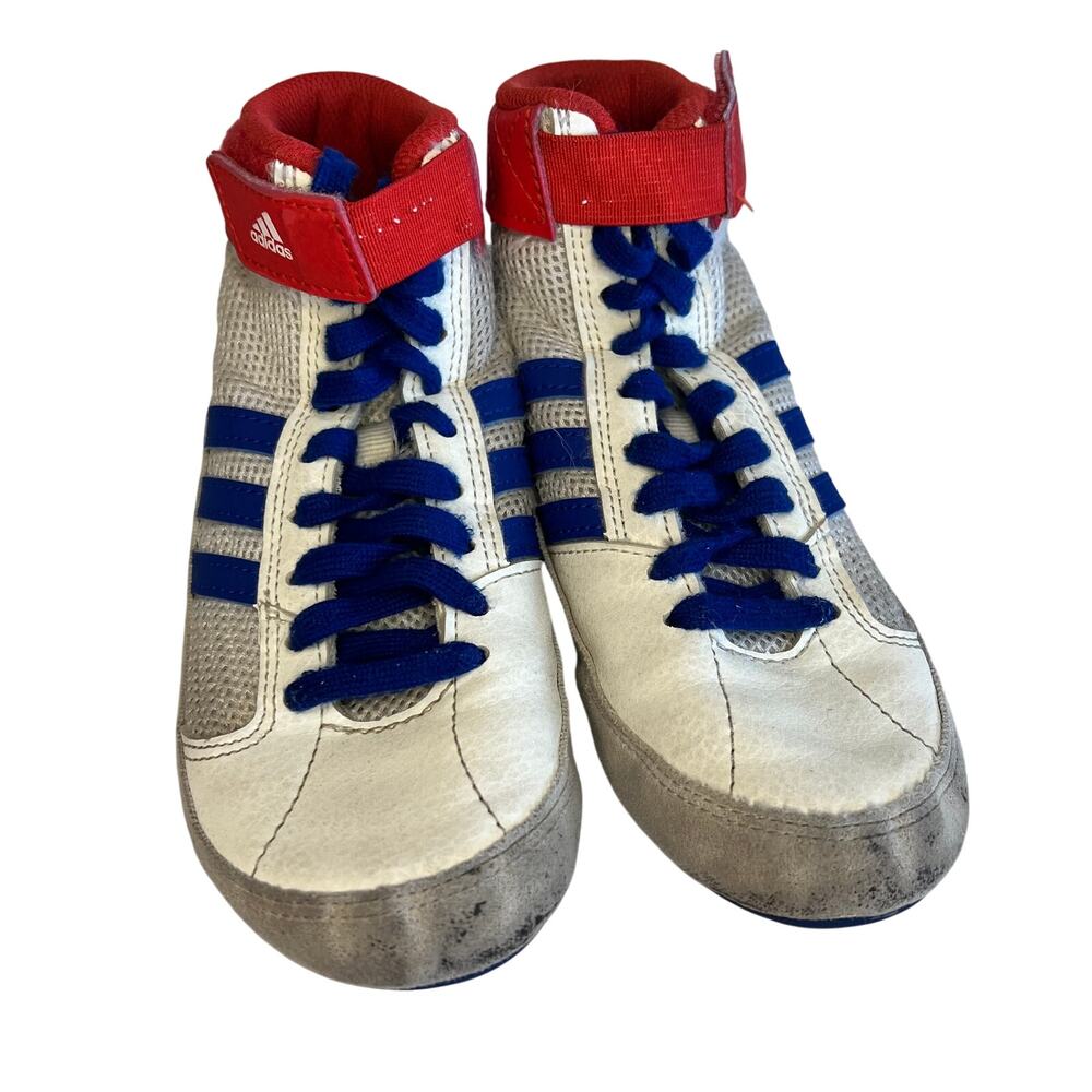 Adidas YYJ 606004 Kids 13 Wrestling Shoe Hi-Top Lace Up Boxing MMA Training